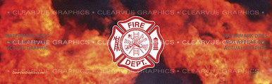 FFS-009 Fire Maltese - Rear Window Graphic for Trucks and SUV's (FFS-009)