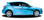 EXXEL : Automotive Vinyl Graphics - Universal Fit Decal Stripes Kit - Pictured with FOUR DOOR HATCHBACK (ILL-853)