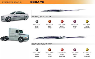 ESCAPE Universal Vinyl Graphics Decorative Striping and 3D Decal Kits by Sign Tech Media, Inc. (STM-ESC)