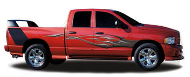 DEUCE : Automotive Vinyl Graphics - Universal Fit Decal Stripes Kit - Pictured with DODGE RAM 1500 (ILL-1398)