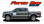 FORCE ONE SOLID : 2009-2014 and 2015-2017 2018 2019 2020 Ford F-150 Hockey Stripe "Appearance Package Style" Vinyl Graphics Decals Kit (VGP-1976.3516)
