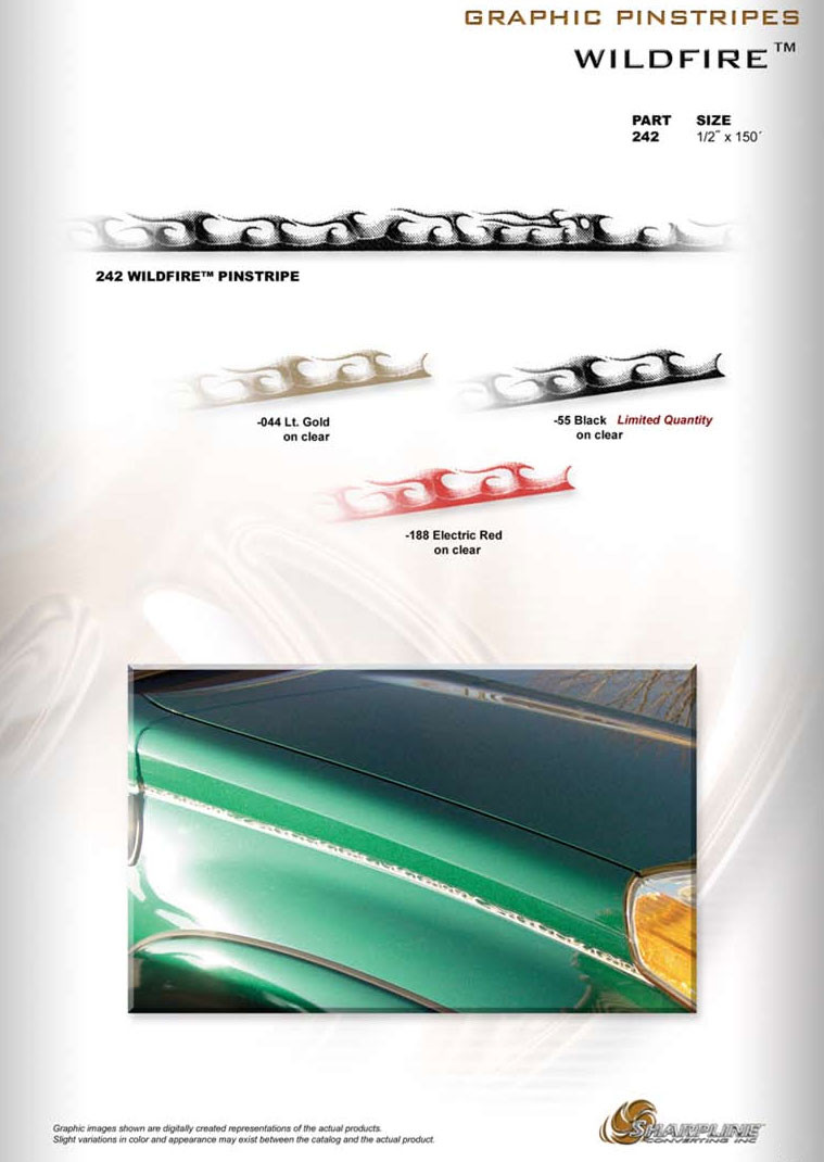 WILDFIRE : Professional Pin Striping Roll by Sharpline - VinylGraphicsPro |  Auto Decals, Auto Stripes, Vehicle Specific Vinyl Graphics Kits