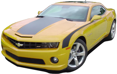 2010-2013 Chevy Camaro Solid Hood and Decklid Trunk Decal Stripes Vinyl Graphics Kit (GRC26)