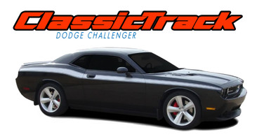 CLASSIC TRACK : 2008 2009 2010 2011 2012 2013 2014 2015 2016 2017 2018 2019 2020 2021 2022 2023 Dodge Challenger Upper Door Accent Vinyl Graphic Striping Decal Stripe Kit (VGP-1468.1645)