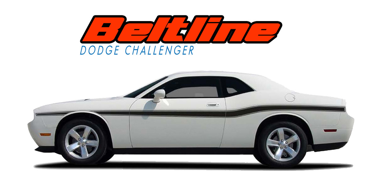 2015 2016 2017 18 Dodge Challenger Mid bodyline Side Rally Stripes Racing Decals
