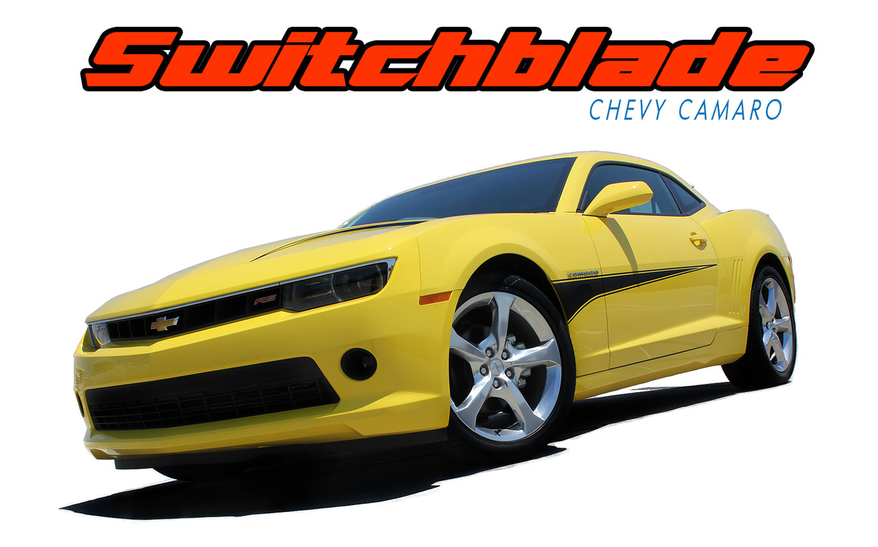 Chevrolet Camaro 2010-2015 Tribal Flame Side Stripes Decals Choose Color