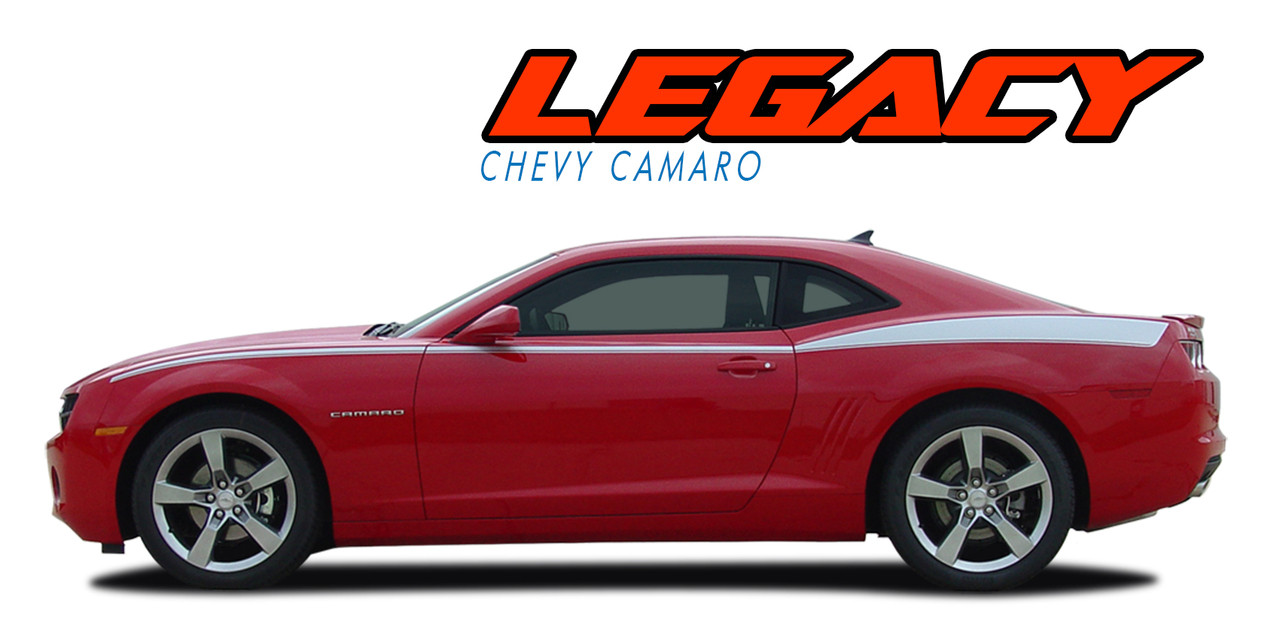 Legacy 2010 2015 Chevy Camaro Upper Side Door Accent Vinyl Graphic Stripe Kit