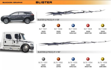 BLISTER Universal Vinyl Graphics Decorative Striping and 3D Decal Kits by Sign Tech Media, Inc. (STM-BLT)