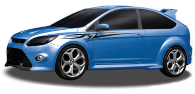 AXIS : Automotive Vinyl Graphics - Universal Fit Decal Stripes Kit - Pictured with FORD FOCUS (ILL-906)