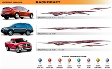 BACKDRAFT : Universal Vinyl Graphics, Vinyl Striping and 3D Decals Kit by Sign Tech Media, Inc. (STSTM-BK)