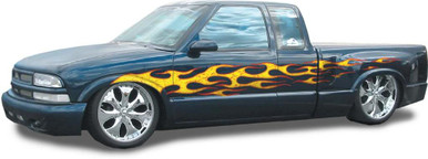 BACKDRAFT : Digitally Airbrushed Vinyl Graphics Decals Stripes Kit - Universal Fit for Cars Trucks SUV Trailers Vans and More (ATE-30071-73)
