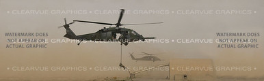 AVA-007 Heli-Rescue - Rear Window Graphic for Trucks and SUV's (AVA-007)