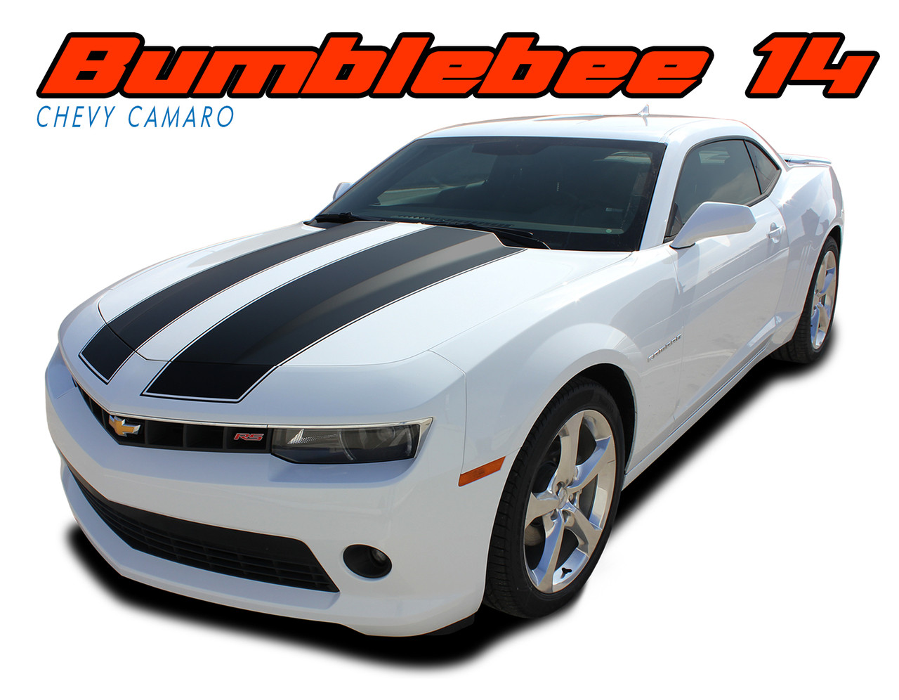 2014-2015 Camaro Center Bee Rally Racing Hood Stripe Decal Vinyl Graphic SS...