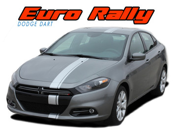 DART E-RALLY : 2013 2014 2015 2016 Dodge Dart Bumper to Bumper Euro Rally Racing Stripes Kit (VGP-2166)