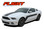FLIGHT : 2013-2014 Ford Mustang Hockey Stick Style Hood and Side Vinyl Graphics Stripe Decal Kit (VGP-2471)