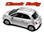CHECK RALLY : 2011 2012 2013 2014 2015 2016 2017 2018 Fiat 500 Abarth Hood Roof Vinyl Graphics Stripes Decals Kit (VGP-1669)
