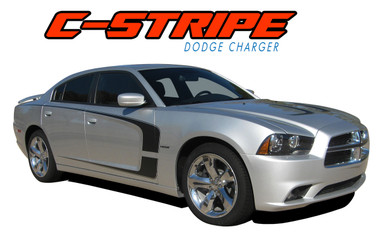 C-STRIPE : 2011 2012 2013 2014 Dodge Charger Side Door Accent Vinyl Graphics Decal Stripes Kit (VGP-1704)