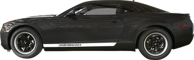 2010-2015 Chevy Camaro Performance Rocker Vinyl Graphic Decal Stripe Kit (GRC44)