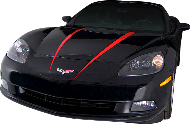 Corvette C6 2005-2013 Side Racing Stripe Graphics Style 1