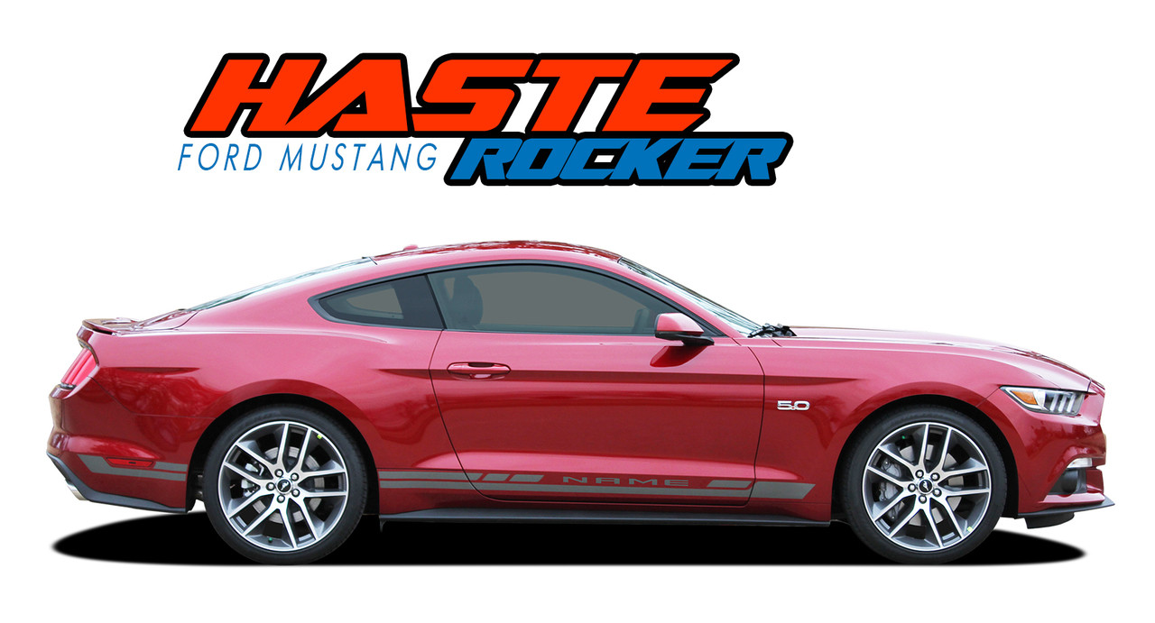 FORD MUSTANG STROBE GT LOWER ROCKER PANEL SIDE DECALS FACTORY STRIPE 2005-2013