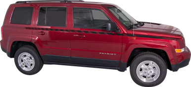 2007-2015 Jeep Patriot Body Line Strobe Vinyl Graphic Decal Stripe Kit (GRJ205)