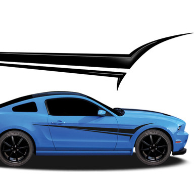 VIPER : Automotive Vinyl Graphics - Universal Fit Decal Stripes Kit - Pictured with FORD MUSTANG (ILL-916)