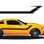 TRACER : Automotive Vinyl Graphics - Universal Fit Decal Stripes Kit - Pictured with FORD MUSTANG (ILL-917)