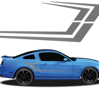 MAKO : Automotive Vinyl Graphics - Universal Fit Decal Stripes Kit - Pictured with FORD MUSTANG (ILL-919)