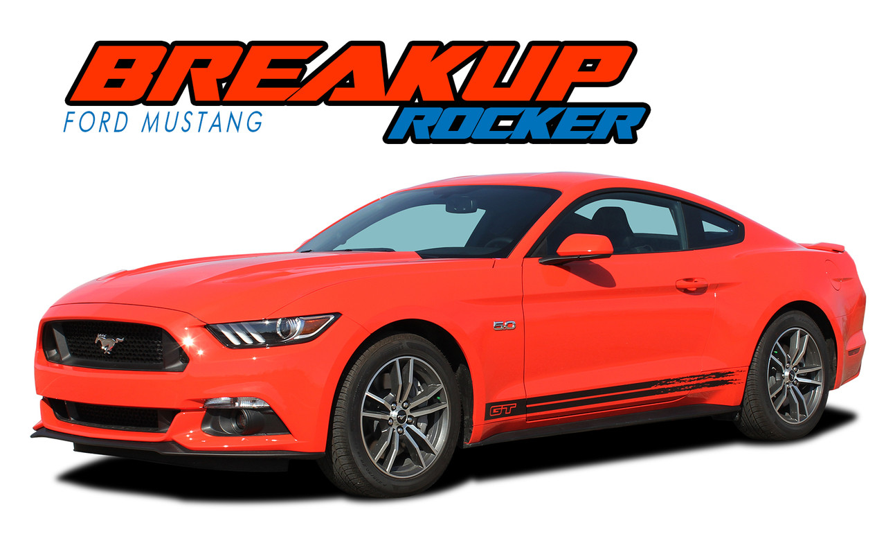 FORD MUSTANG STROBE GT LOWER ROCKER PANEL SIDE DECALS FACTORY STRIPE 2005-2013