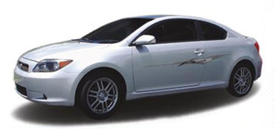 TYPHOON : Automotive Vinyl Graphics - Universal Fit Decal Stripes Kit - Pictured with SMALL TWO DOOR CAR (ILL-409)