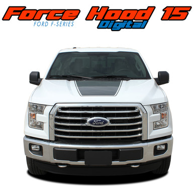 FORCE HOOD DIGITAL : 2015 2016 2017 2018 2019 2020 Ford F-150 Hood "Appearance Package Style" Vinyl Graphic Screen Print Decal Kit (VGP-3519)