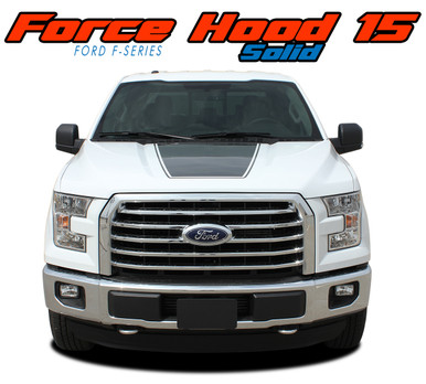 FORCE HOOD SOLID : 2015 2016 2017 2018 2019 2020 Ford F-150 Hood "Appearance Package Style" Vinyl Graphic Solid Color Decal Kit (VGP-3520)