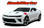 HASHMARK : 2016 2017 2018 Chevy Camaro OEM Factory Lemans Style Hood to Fender Hash Vinyl Stripes Graphics Decals Kit fits SS RS V6 (VGP-3962)