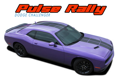 PULSE RALLY : 2008 2009 2010 2011 2012 2013 2014 2015 2016 2017 2018 2019 2020 2021 2022 2023 Strobe Style Hood to Trunk Vinyl Graphic Racing Rally Decal Stripes Kit (VGP-4250)