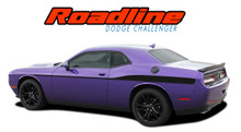 ROADLINE : 2011 2012 2013 2014 2015 2016 2017 2018 2019 2020 2021 2022 Dodge Challenger Wide Upper Door Vinyl Graphics Side Stripes Accent Decals (VGP-4248)