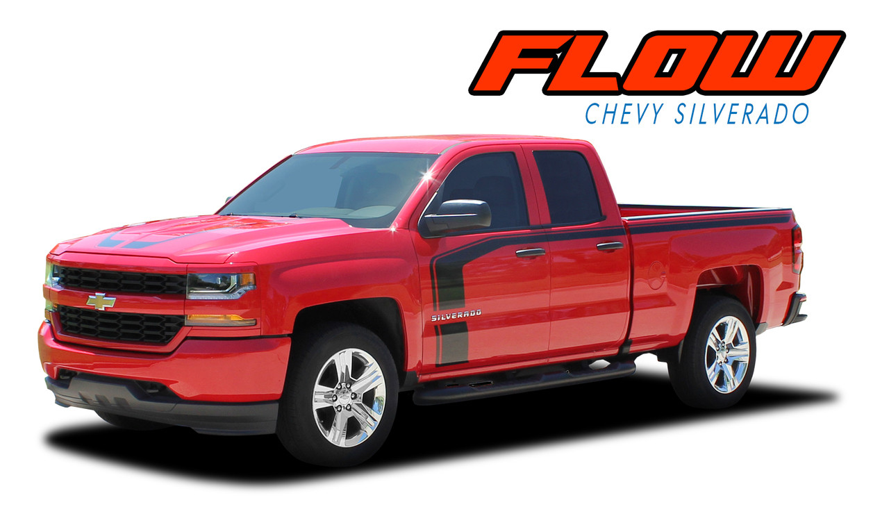 Chevy Silverado 2017 Special Edition >> Flow 2016 2018 Chevy Silverado Special Edition Rally Style Hood Side Upper Body Hockey Accent Vinyl Graphic Decal Stripe Kit Chevy Silverado 2017 Special Edition >> Flow 2016 2018 Chevy Silverado Special Edition Rally Style Hood Side Upper Body Hockey Accent Vinyl Graphic Decal Stripe Kit