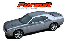 PURSUIT : 2011 2012 2013 2014 2015 2016 2017 2018 2019 2020 2021 2022 Dodge Challenger Wide Upper Door Vinyl Graphics Side T/A 392 Style Stripes Accent Decals Kit (VGP-4504)