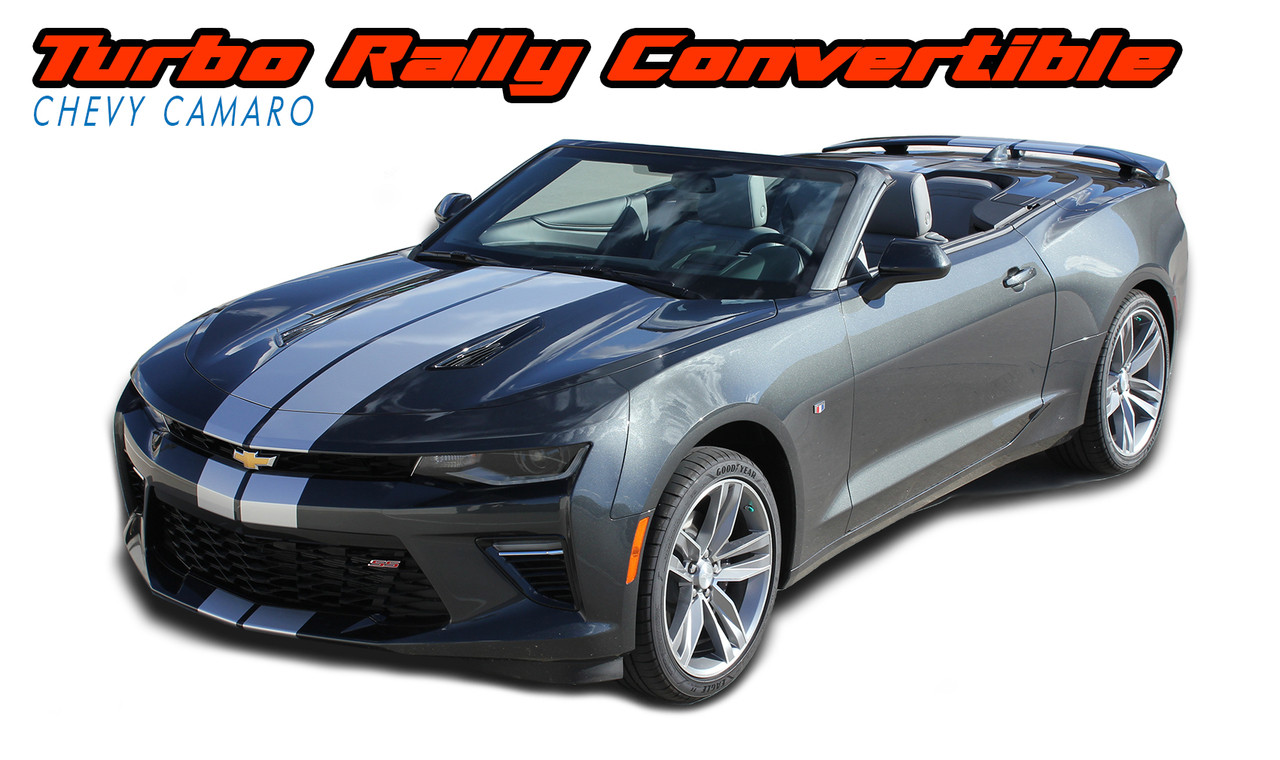 Turbo Rally Racing Stripes Vinyl Graphic Camaro 2016 2017 2018 Hood Decals 3M