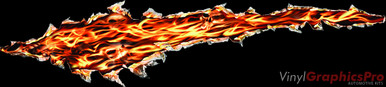 AMAZING TEARS INFERNO FIRE : Premium Ultra High Resolution Vinyl Graphics by Speed Graphics, Inc (SPEED-INF-90-3SL)