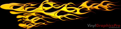 DUELING SIDE FLAMES HOT : Premium Ultra High Resolution Vinyl Graphics by Speed Graphics, Inc (SPEED-DSF-20-QSL)