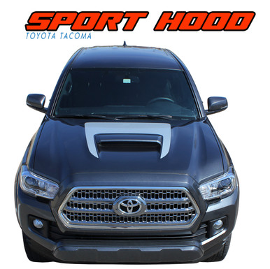 SPORT HOOD : 2015 2016 2017 2018 2019 2020 2021 2022 Toyota Tacoma TRD SPORT and TRD PRO Hood Accent Trim Vinyl Graphic Striping Decal Kit (VGP-4831)