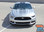 FADED RALLY : 2015 2016 2017 Ford Mustang Hood OEM Style Racing Stripes Black Silver Fade Fading Striping Vinyl Graphic Decals Kit