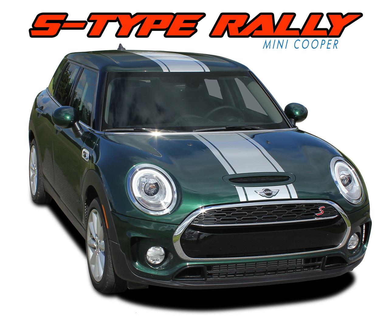Mini Cooper Hood Stripes Vinyl Graphics Decals S Type