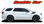DURANGO DOUBLE BAR : 2011-2020 2021 2022 Dodge Durango Hood Hash Marks Stripes Decals Vinyl Graphics Kit (VGP-5543)