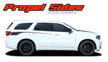 PROPEL SIDES : 2011-2020 2021 2022 2023 Dodge Durango Side Door Stripes Decals Vinyl Graphics Kit (VGP-5522)