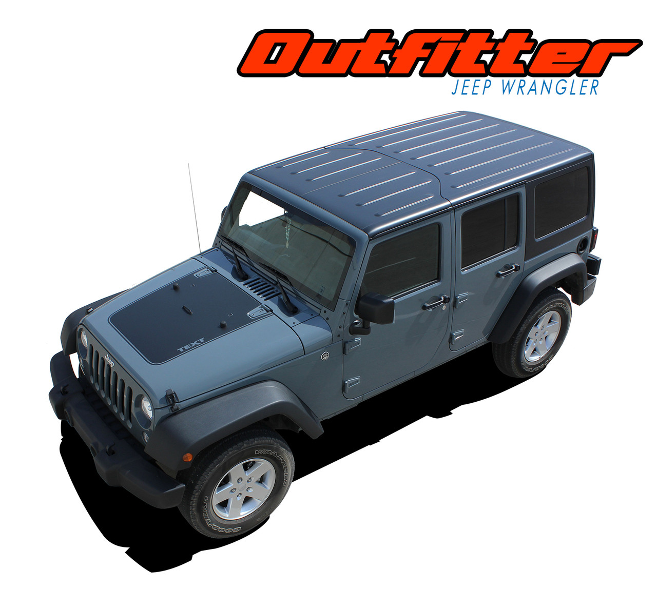 Jeep Wrangler Hood Decals | Jeep Wrangler Hood Stripes | OUTFITTER