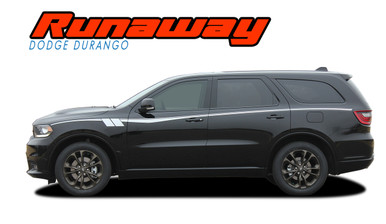 RUNAWAY : 2011-2020 2021 2022 2023 2024 2025 Dodge Durango Side Door Stripes Decals Vinyl Graphics Kit (VGP-6075)