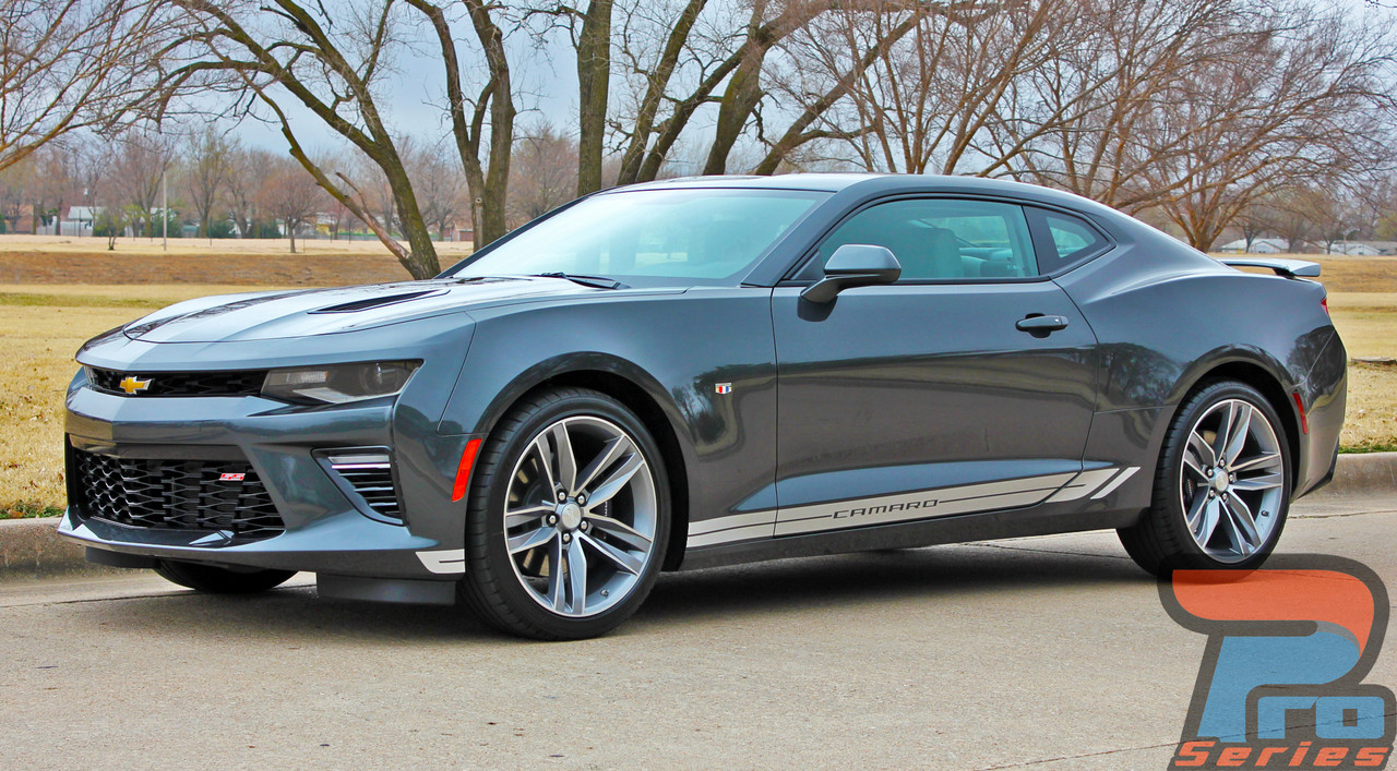 Chevy Camaro Lower Rocker Panel Decal Stripes Tread 2016 2018