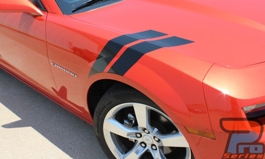 Chevy Camaro Fender Hashmark Decals 3M DOUBLE BAR 2009-2015