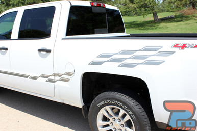 Chevy Silverado Upper Body Vinyl Graphics CHAMP 2013-2018